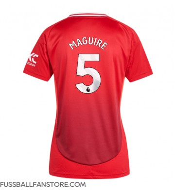 Manchester United Harry Maguire #5 Replik Heimtrikot Damen 2024-25 Kurzarm